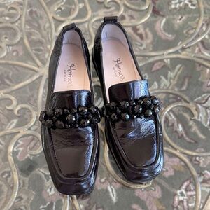 Homers Artisan Made in Spain Women's Elegant Black Loafers